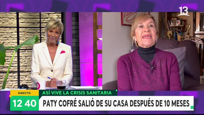 Paty Cofré le entrega su apoyo a Raquel Argandoña en pantalla