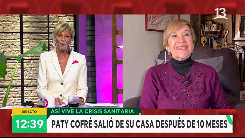 Paty Cofré le entrega su apoyo a Raquel Argandoña en pantalla
