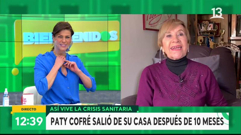 Paty Cofré le entrega su apoyo a Raquel Argandoña en pantalla