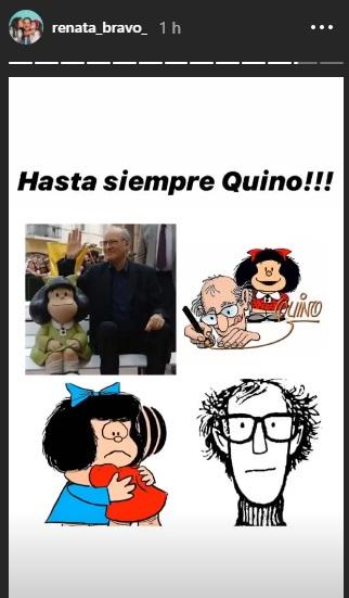 Renata Bravo destapa vínculo con Mafalda tras muerte de Quino