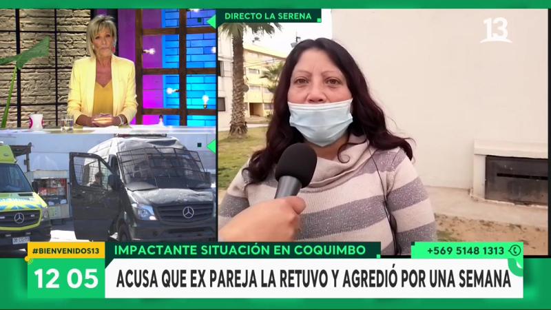 Entrevistada solidariza en pantalla con Raquel Argandoña por su hijo