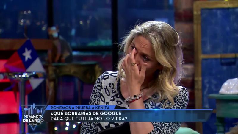 Kenita Larraín llora al hablar de reconciliación familiar