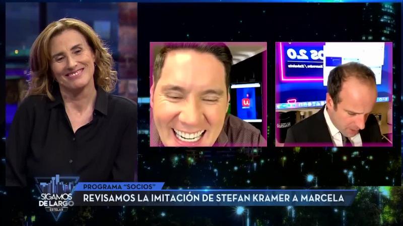 Marcela Cubillos reacciona a imitación de Stefan Kramer