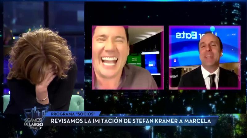 Marcela Cubillos reacciona a imitación de Stefan Kramer