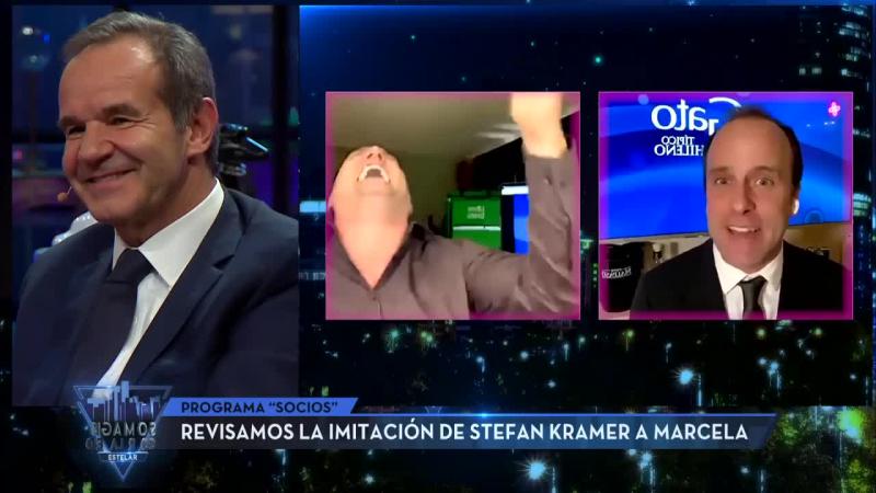 Marcela Cubillos reacciona a imitación de Stefan Kramer