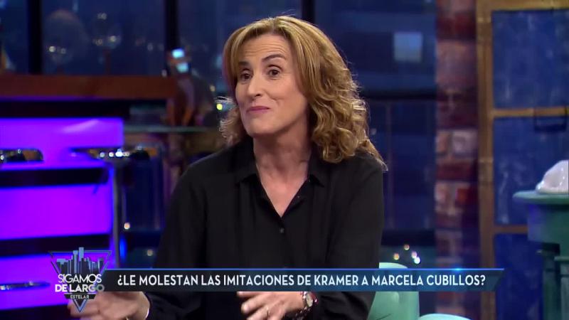 Marcela Cubillos reacciona a imitación de Stefan Kramer