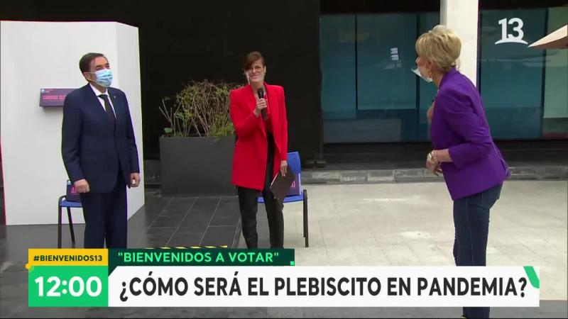 Raquel Argandoña hizo reír en simulación de voto para plebiscito