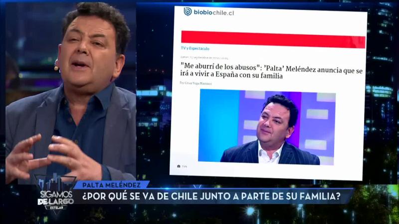 Palta Meléndez aclara la verdad sobre su partida de Chile