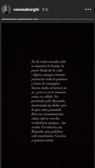 Vanesa Borghi defiende sus publicaciones positivas tras muerte de padre