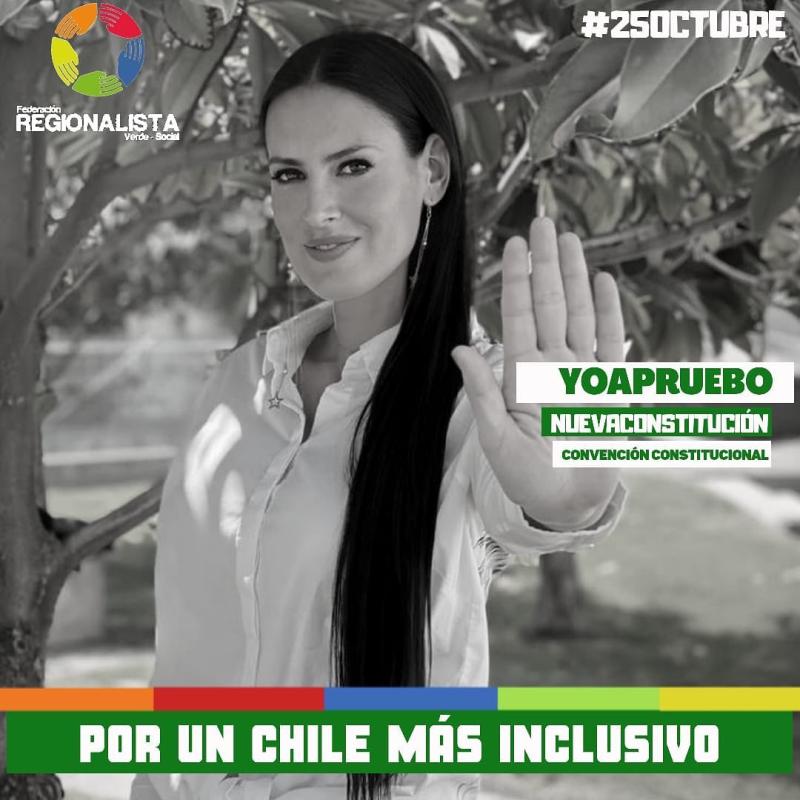 Adriana Barrientos revela opción en plebiscito con potente mensaje