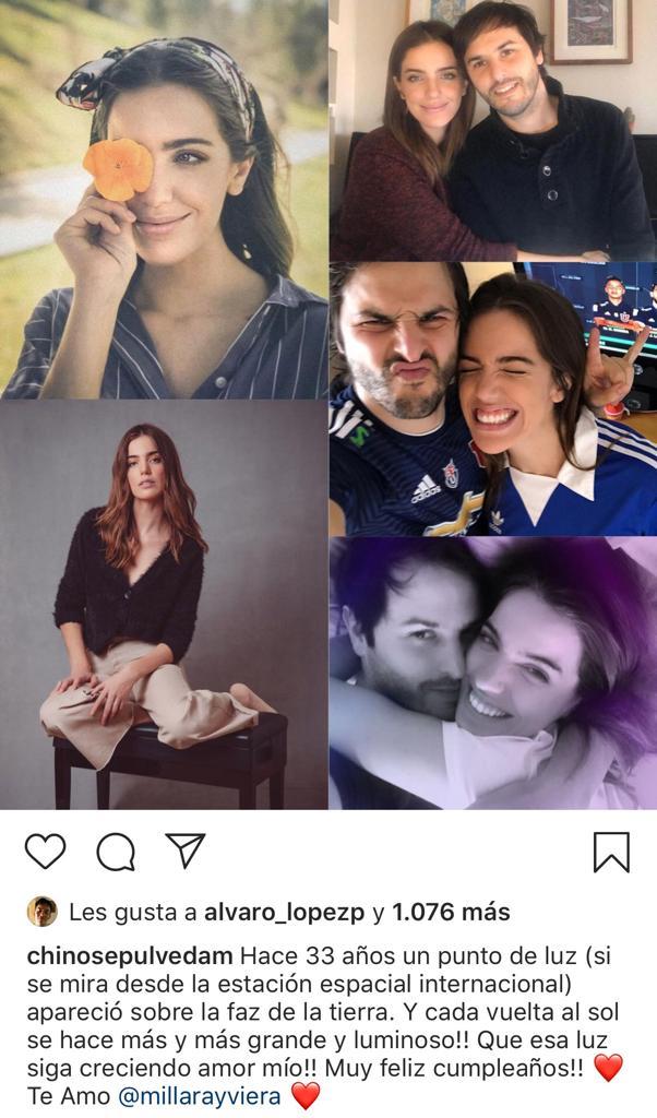 Álvaro López recibe desubicado mensaje por foto con Millaray Viera