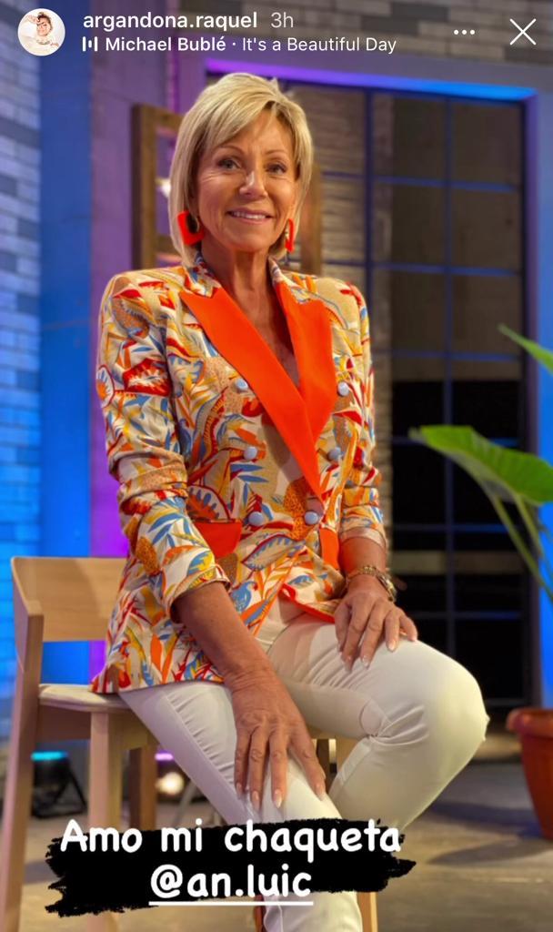 Raquel Argandoña cumple con diseñadora con la que se comprometió en pantalla