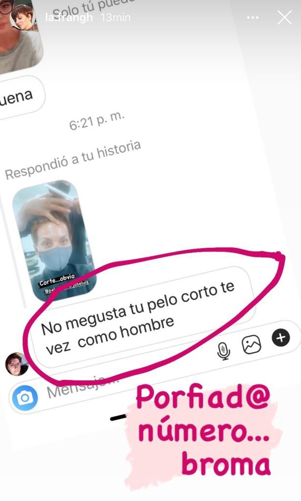 Fran García-Huidobro revela mensajes que recibe por su pelo corto