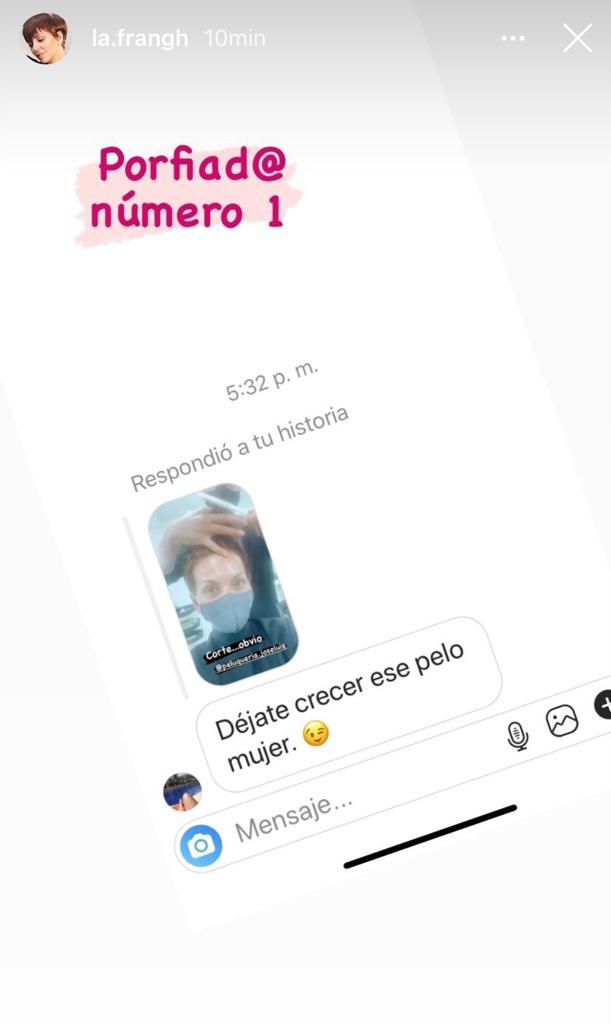 Fran García-Huidobro revela mensajes que recibe por su pelo corto