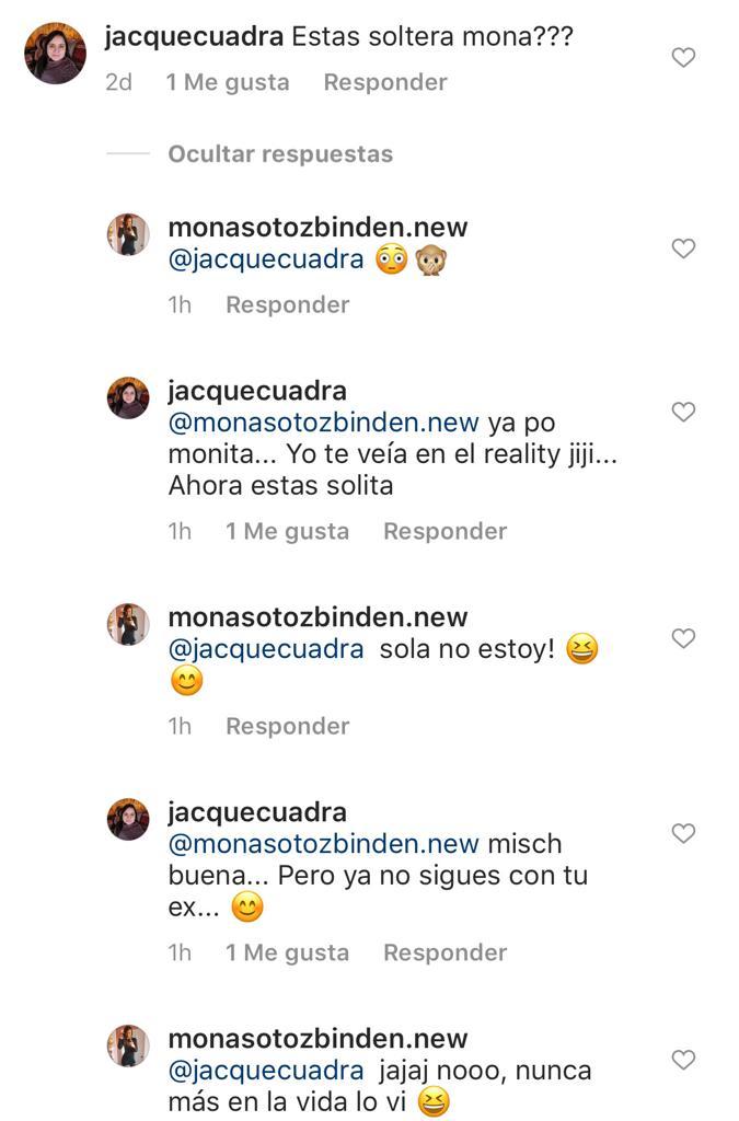 Mónica Soto se refiere a su relación actual con Óscar Garcés