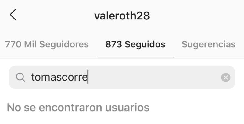 Vale Roth enciende los rumores de quiebre sentimental