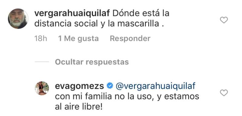 Eva Gómez recibe críticas por festejo sin distanciamiento social