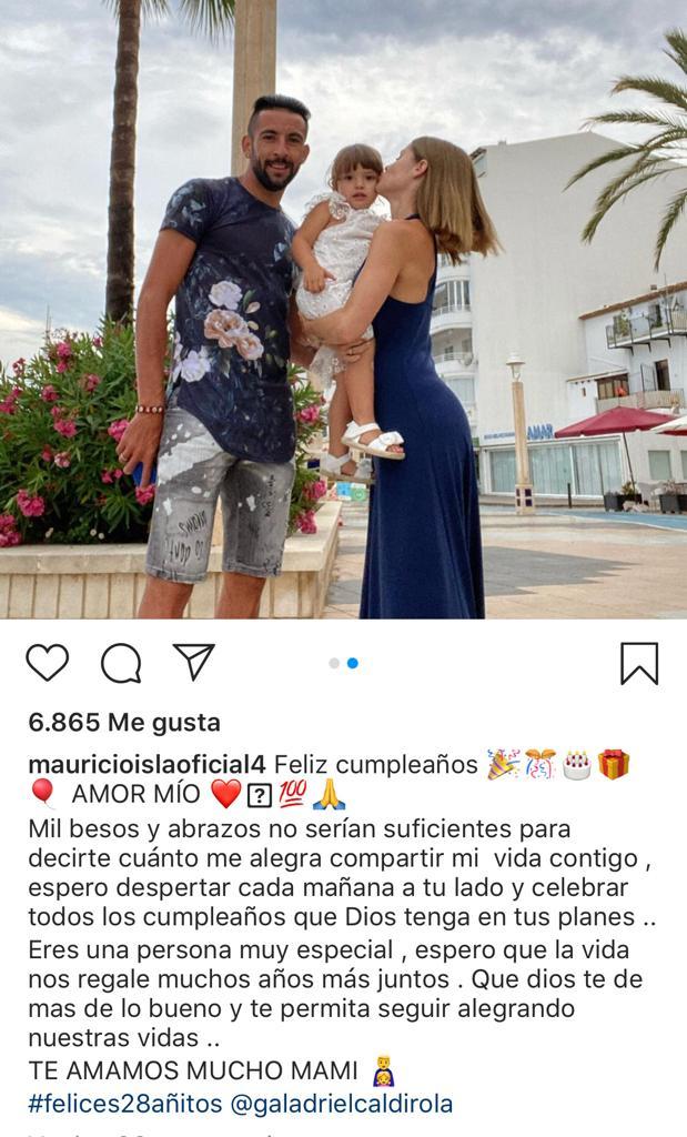 Mauricio Isla y Gala Caldirola