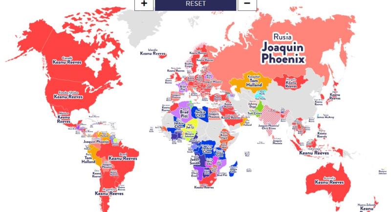 actor favorito de cada país