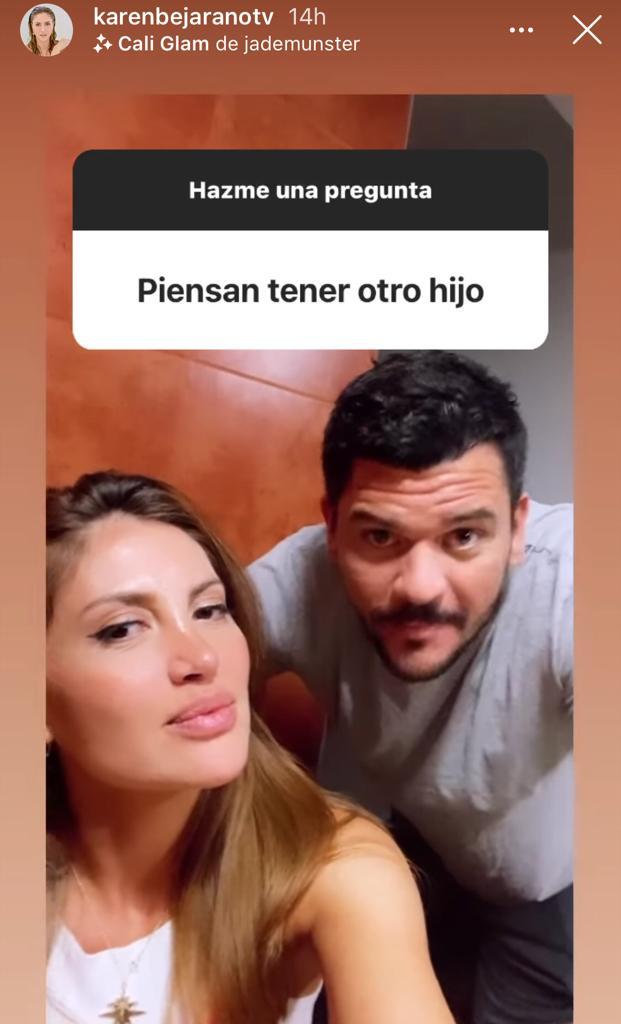 Karen Bejarano y Juan Pedro Verdier quieren tener otro hijo