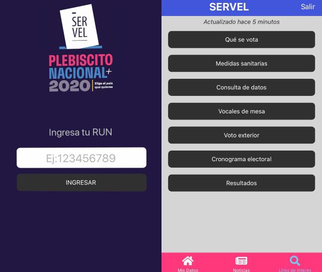 Servel aplicación móvil