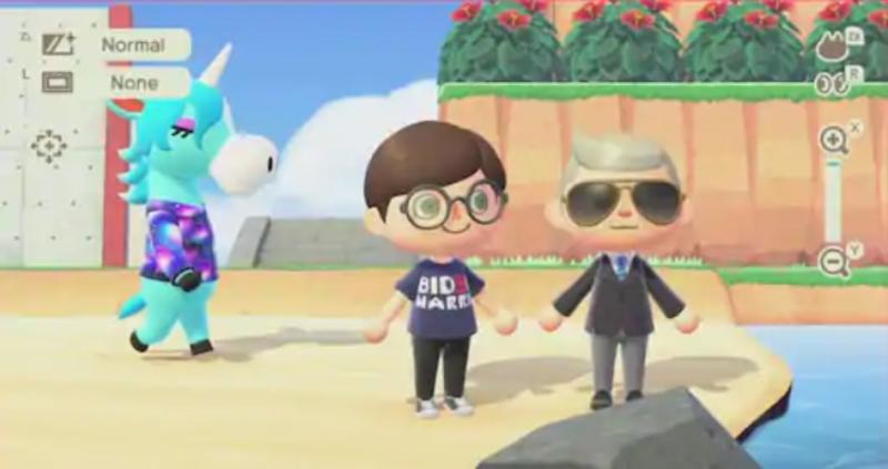 Joe Biden en Animal Crossing