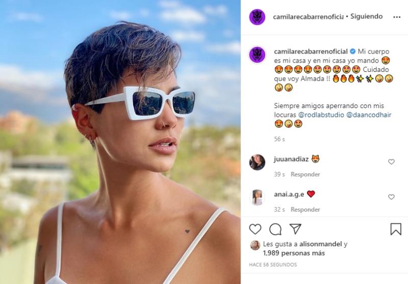 “Adiós con todo”: Camila Recabarren impacta con cambio de look