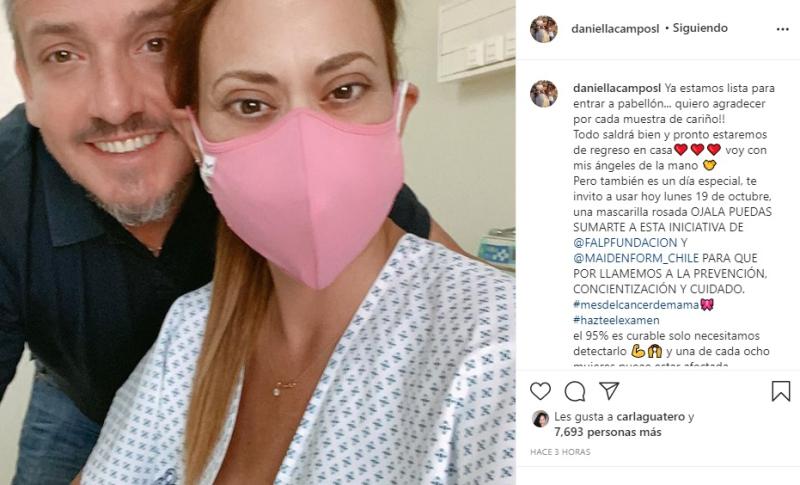 Daniella Campos publica emotivo mensaje antes de cirugía clave