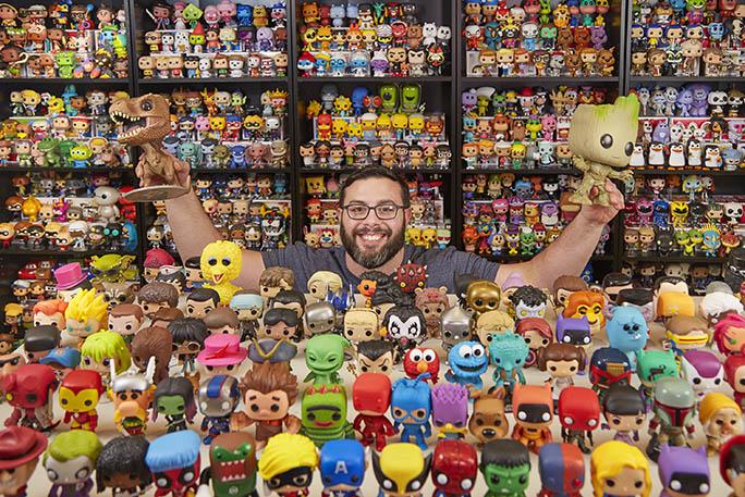 El coleccionista con más figuras de Funko Pop