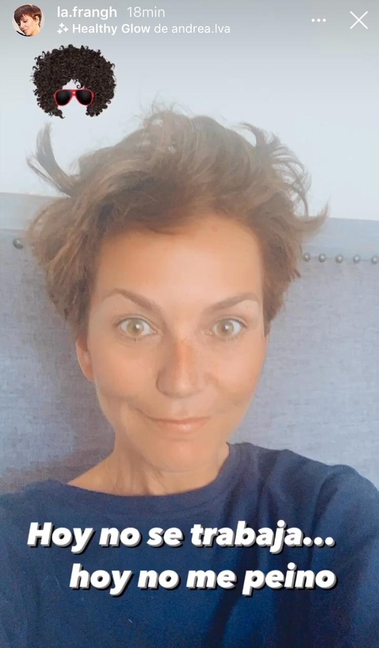 Fran García-Huidobro enseña cómo es su pelo al natural