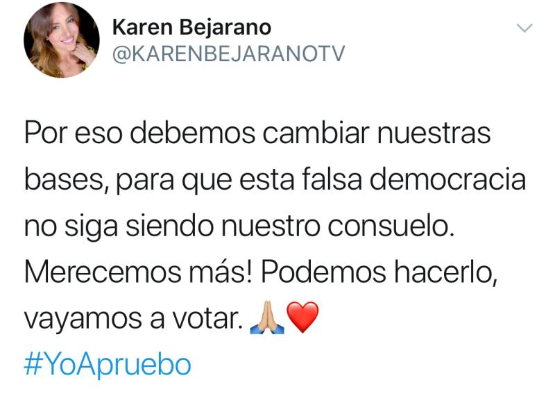“Merecemos más”: El descargo de Karen Bejarano por crisis en Chile