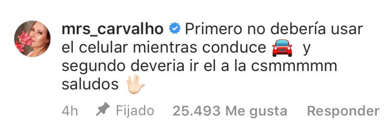 Michelle Carvalho destroza a Leandro Penna por crítica a manifestantes