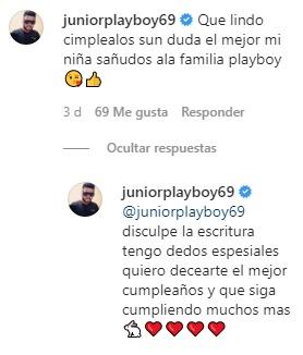 Joven celebra cumpleaños con temática de Junior Playboy