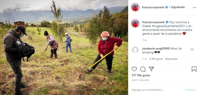 Pancho Saavedra muestra que volvió a grabar “Lugares que hablan”