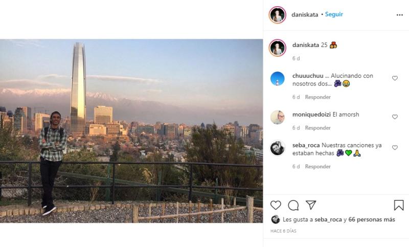 Sebastián Roca muestra a su polola en tierna selfie