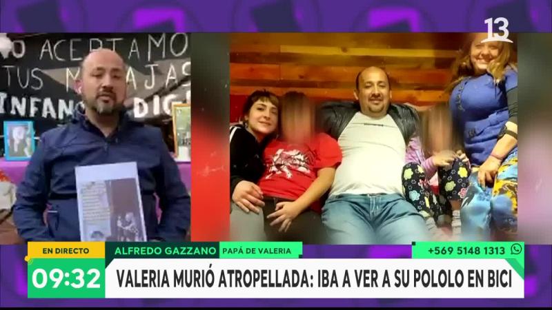 Valeria murió atropellada