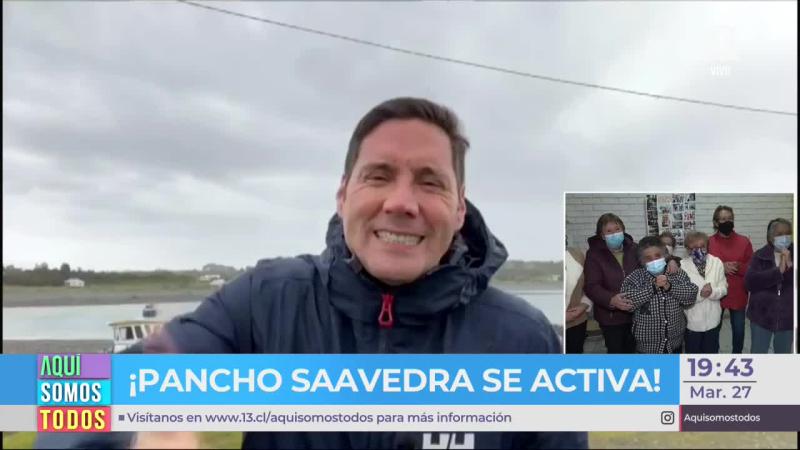 Pancho Saavedra emociona a grupo de abuelitas con video sorpresa