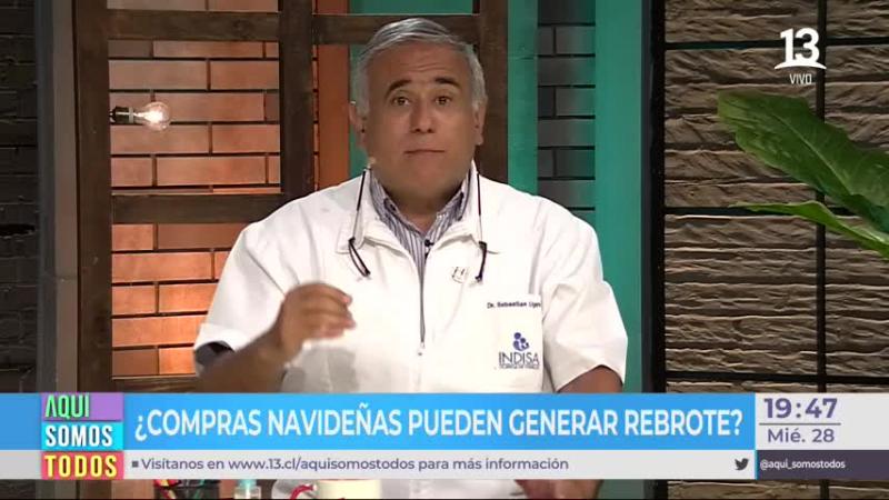 Doctor Ugarte explica los cuidados que se deben tomar en fiestas familiares