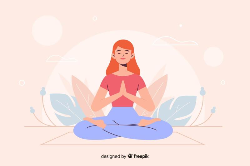 Mujer meditando