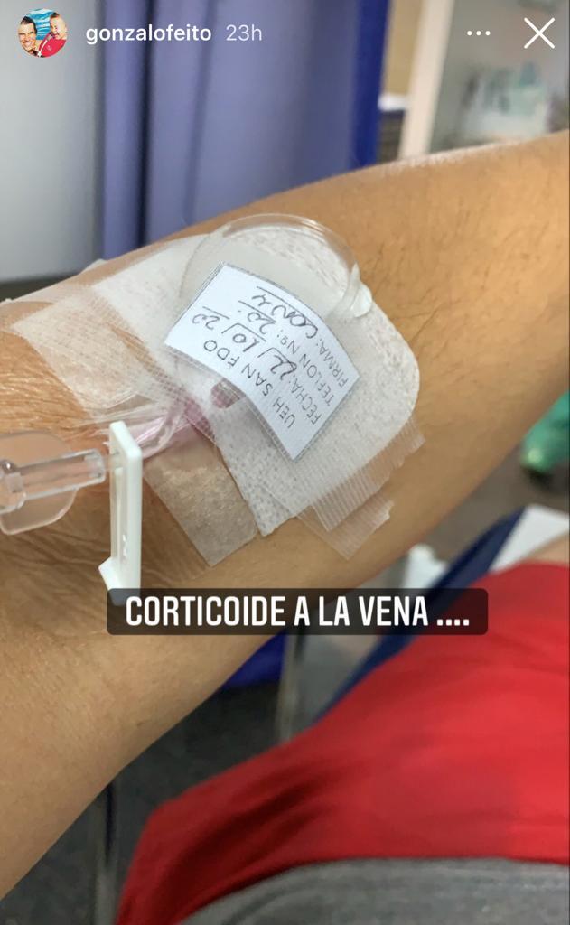 Gonzalo Feito muestra cómo quedó su rostro tras picadura de abeja