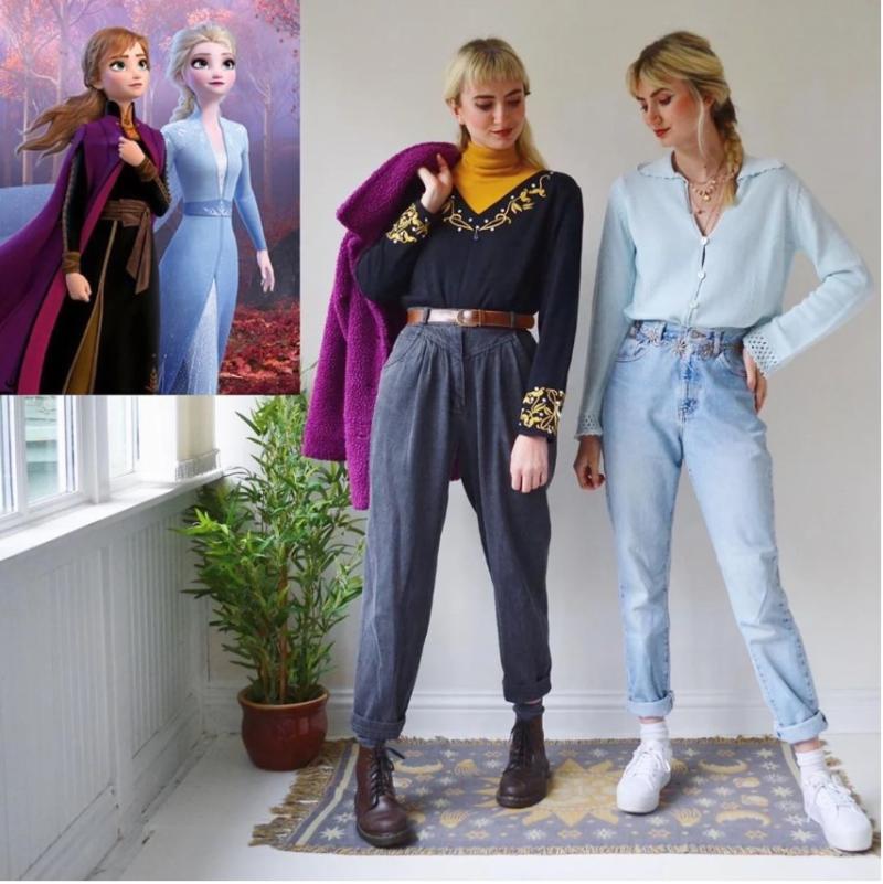 Atuendo de Ana y Elsa