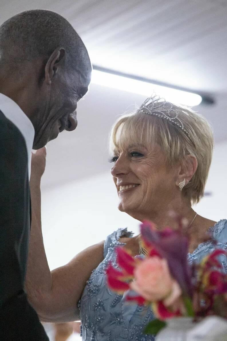 Antonia y Paulino en su boda