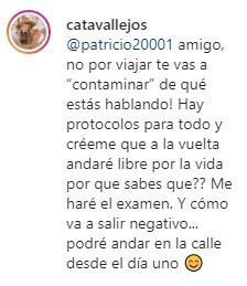 Cata Vallejos se disculpa por decir que usar mascarilla hace “pésimo”