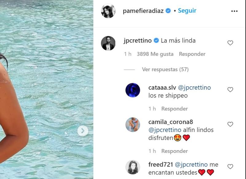 Comentario de Jean Philippe a Pamela Díaz