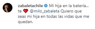 Hija de Jorge Zabaleta le agradece por su apoyo incondicional