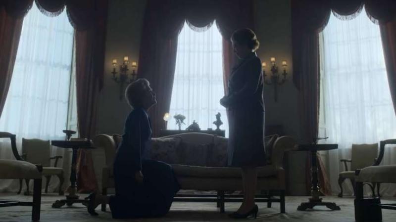 Thatcher y la Reina en The Crown