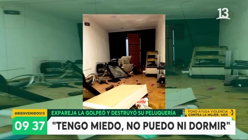 denuncia a su expareja de golpearla y destruir su peluquería
