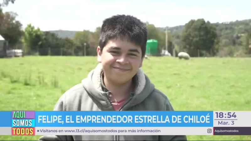 Joven de 16 años tiene su propio almacén en Chiloé