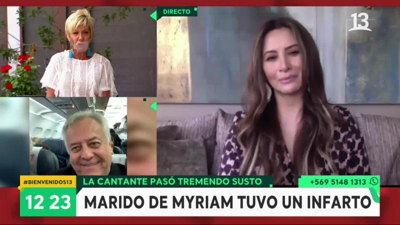 Myriam Hernández relata infarto que sufrió su marido: su rol fue clave