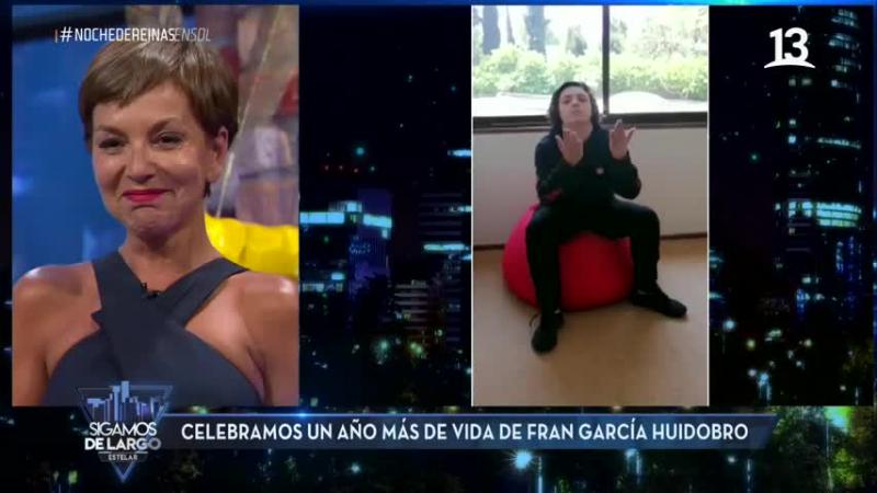 Hijo de Fran García-Huidobro la sorprende con aparición televisiva